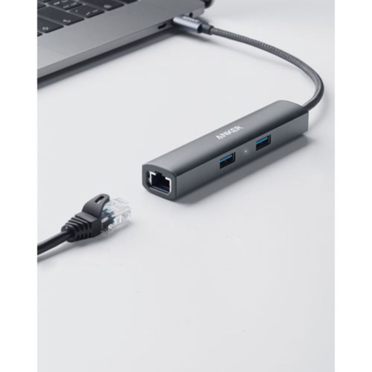 Anker PowerExpand+ 5-in-1 USB-C Multimedia Hub - Silver - EF