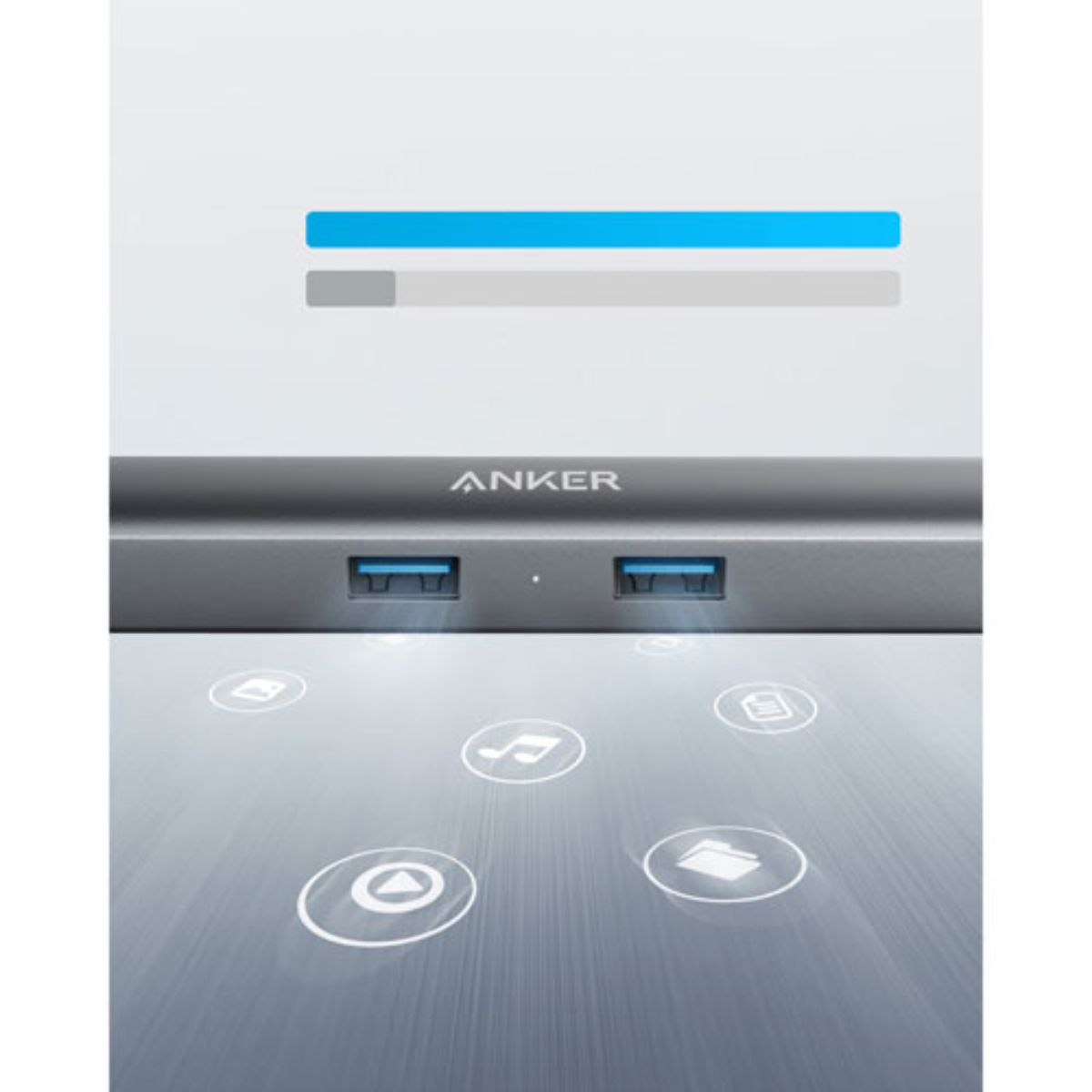 Anker PowerExpand+ 5-in-1 USB-C Multimedia Hub - Silver - EF