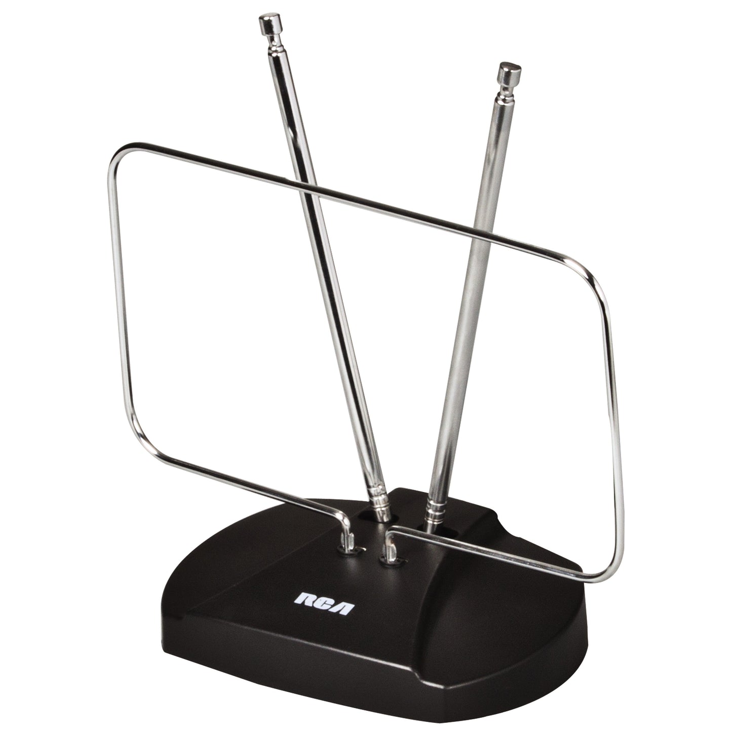 RCA UHF/VHF Adjustable 64-km (40-mile) Rabbit Ear Indoor 4K HDTV Antenna - Black