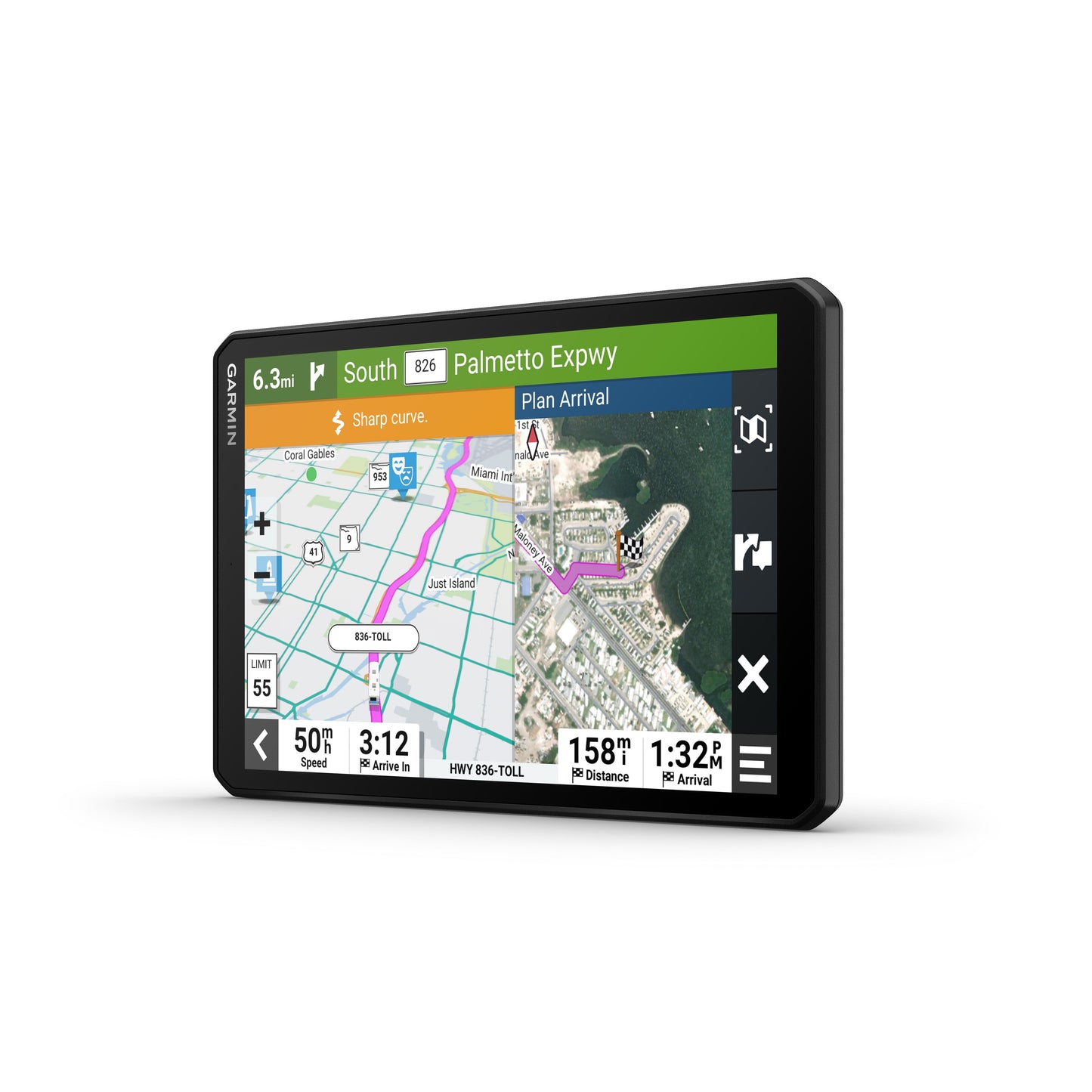 Garmin RV 895 GPS with 8-in Display & Traffic Alerts - Black