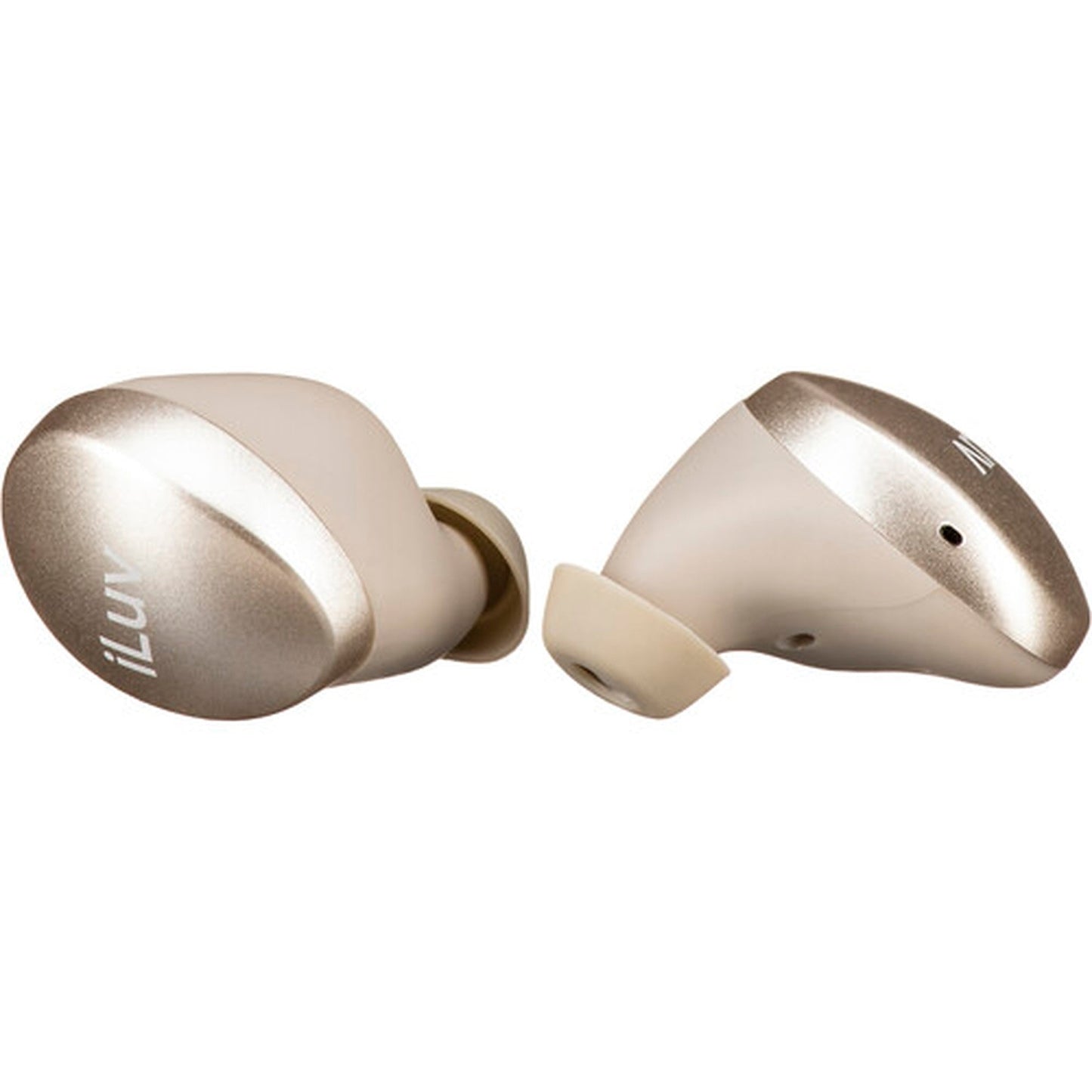 iLuv Bubble Gum Air True Wireless Bluetooth 5.0 In-Ear Earbuds with Charging Case - Gold