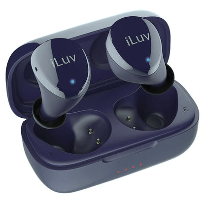 iLuv Bubble Gum Air True Wireless Bluetooth 5.0 In-Ear Earbuds with Charging Case - Pacific Blue