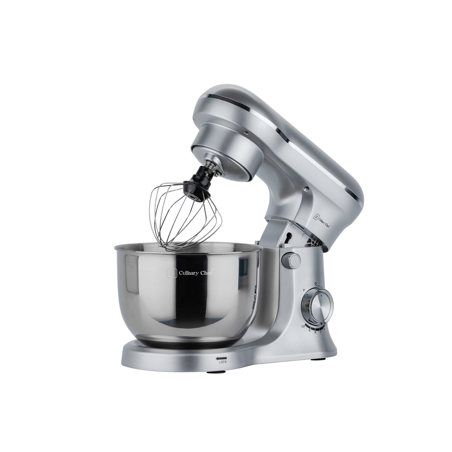 Culinary Chef 4.5-litre 8-Speed Stand Mixer - Silver
