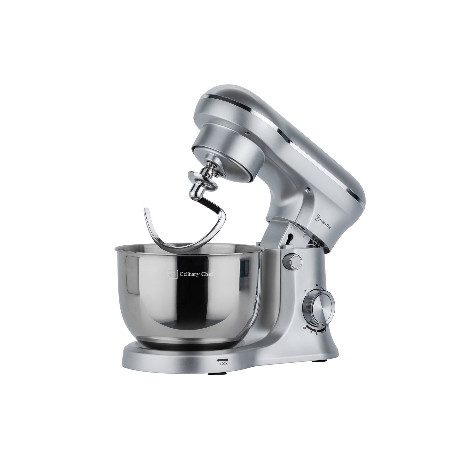 Culinary Chef 4.5-litre 8-Speed Stand Mixer - Silver