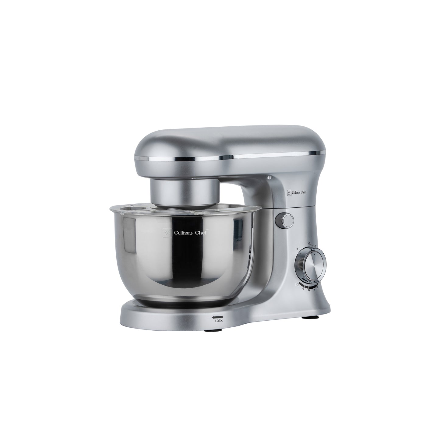 Culinary Chef 4.5-litre 8-Speed Stand Mixer - Silver
