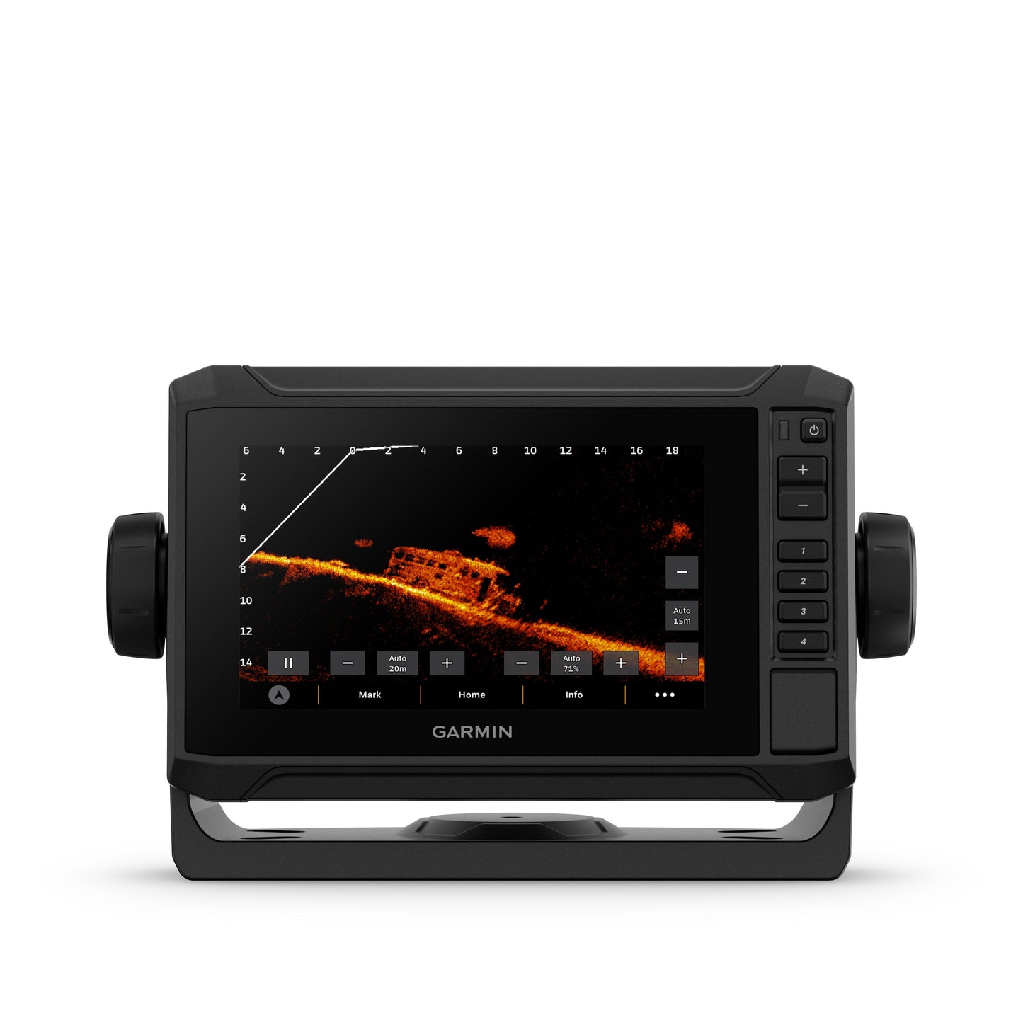 Garmin ECHOMAP™ UHD2 65sv Fishfinder with GT54UHD-TM Transducer, 6-in Display and Garmin Navionics+ Canada & Alaska Mapping - Black