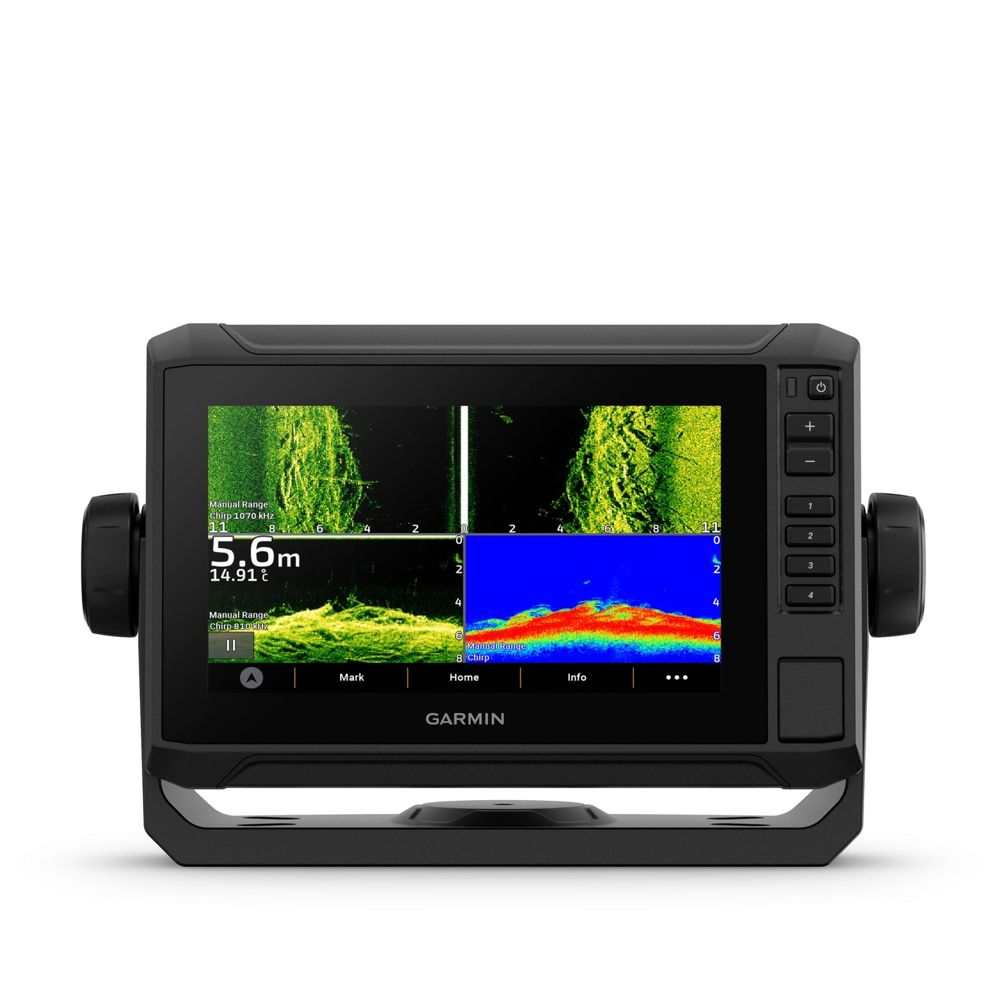 Garmin ECHOMAP™ UHD2 75sv Fishfinder with GT54 transducer, 7-in Display and Garmin Navionics+ Canada & Alaska Mapping - Black