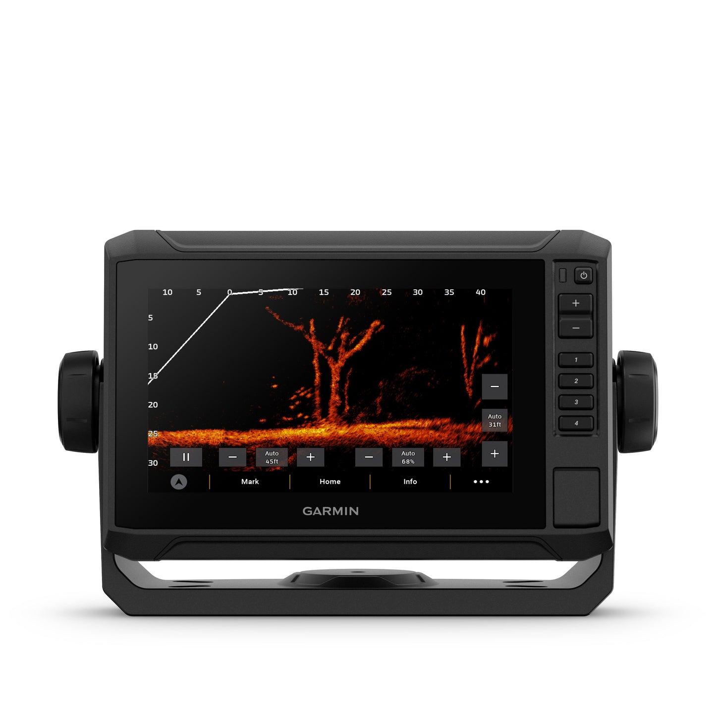 Garmin ECHOMAP™ UHD2 75sv Fishfinder with GT54 transducer, 7-in Display and Garmin Navionics+ Canada & Alaska Mapping - Black