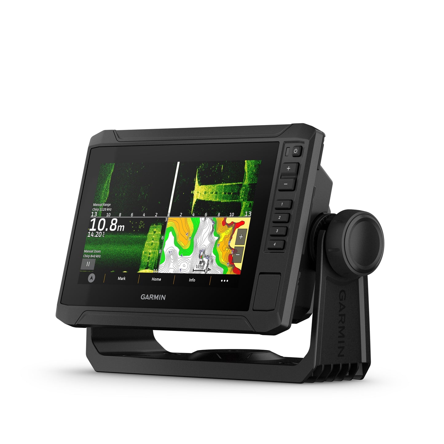 Garmin ECHOMAP™ UHD2 75sv Fishfinder with GT54 transducer, 7-in Display and Garmin Navionics+ Canada & Alaska Mapping - Black