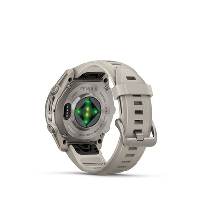 Garmin Fenix 9 - 43mm - Titanium with Fog Gray Silicone Band