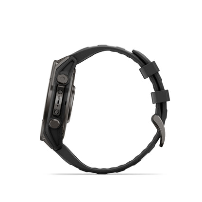 Garmin Fenix 9 - 47 mm - Carbon Gray DLC Titanium with Black Silicone Band