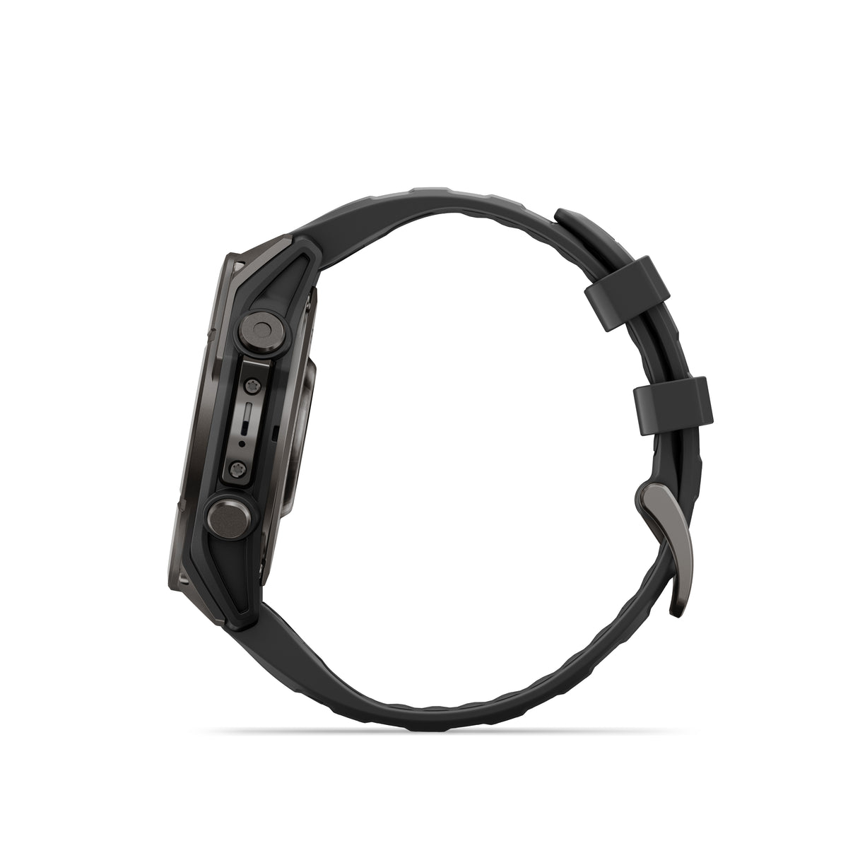 Garmin Fenix 9 -  51 mm -  Carbon Gray DLC Titanium with Black Silicone Band