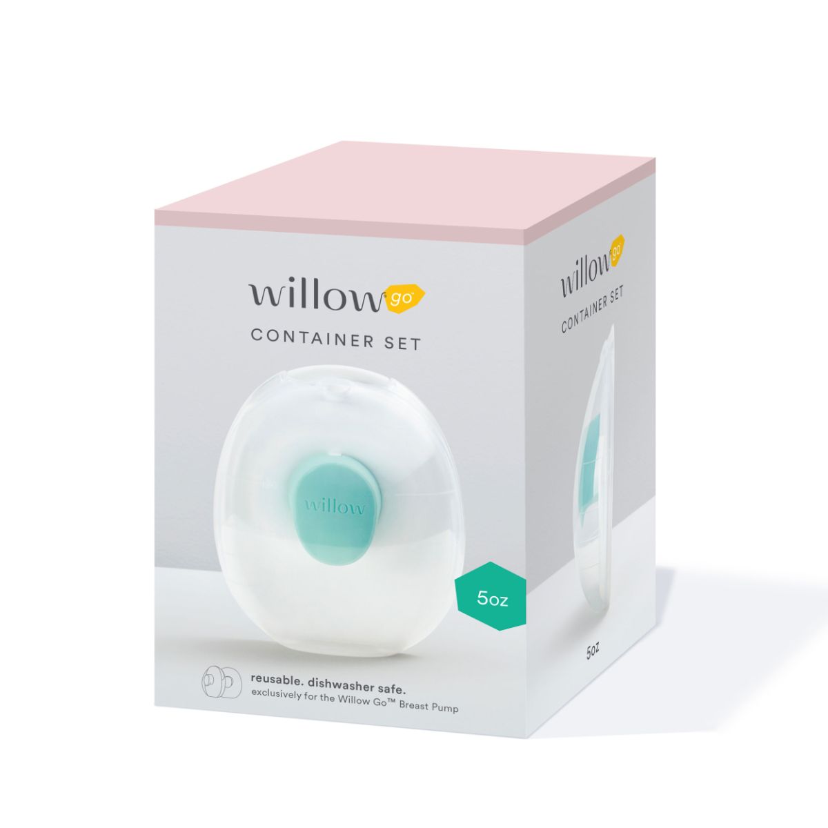 Willow Go Wearable Breast Pump 5 oz. Container Set (2-Pack)