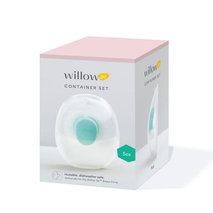 Willow Go Wearable Breast Pump 7 oz. Container Set (2-Pack)