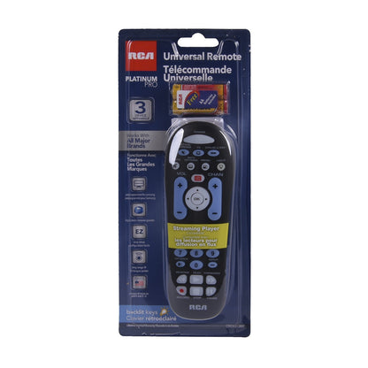 RCA 3 Device Universal Remote Control - Black