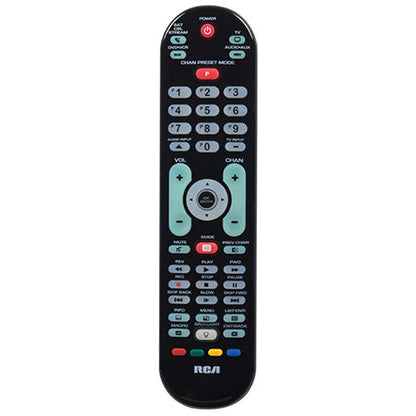 RCA 4 Device Universal Preset Remote Control - Black