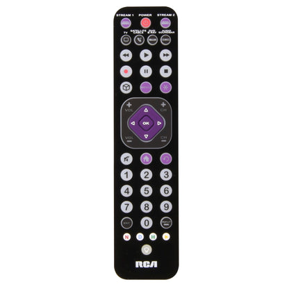 RCA 6-Device Rechargeable Ultra-Thin Streaming Universal Remote Control - Black