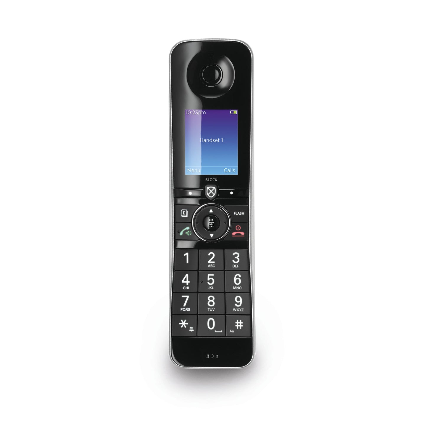 Motorola D87 Series Bluetooth Cordless Telephone - Single - Black