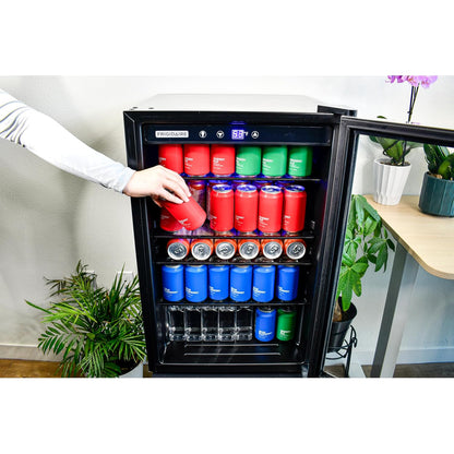 Frigidaire 4.4-cu ft 126-Can Stainless Steel Beverage Center