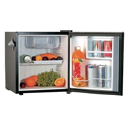 Frigidaire 1.6-cu ft Retro Bar Fridge with Side Bottle Opener - Black