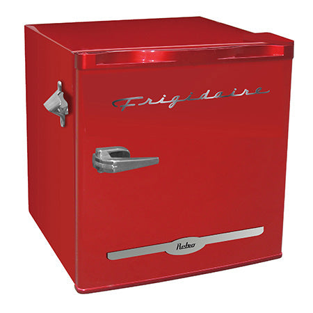 Frigidaire 1.6-cu ft Retro Bar Fridge with Side Bottle Opener - Red