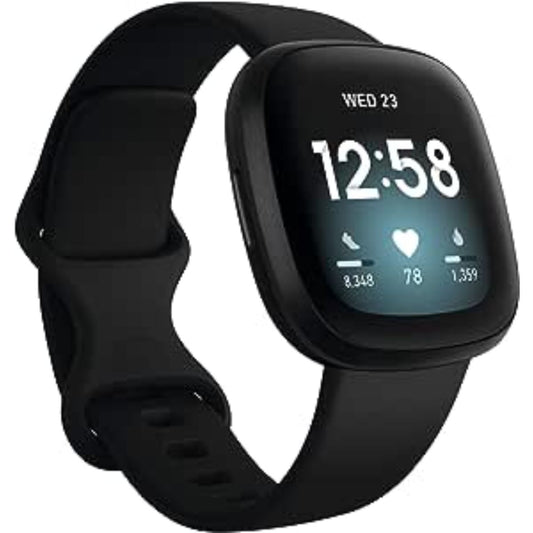 Fitbit Versa 3 Black Aluminum with Black Band