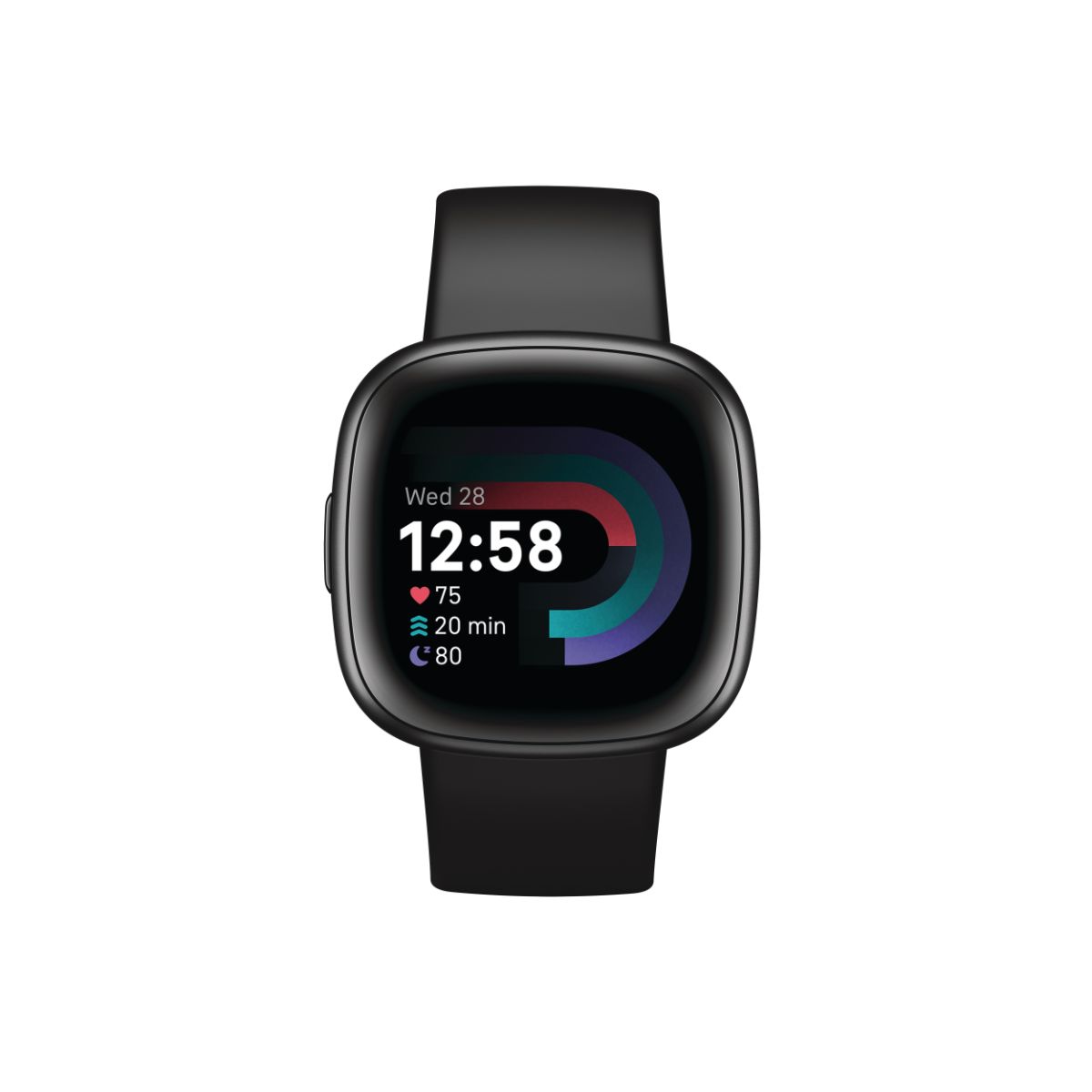 Fitbit Versa 4 Graphite Aluminum with Black Band