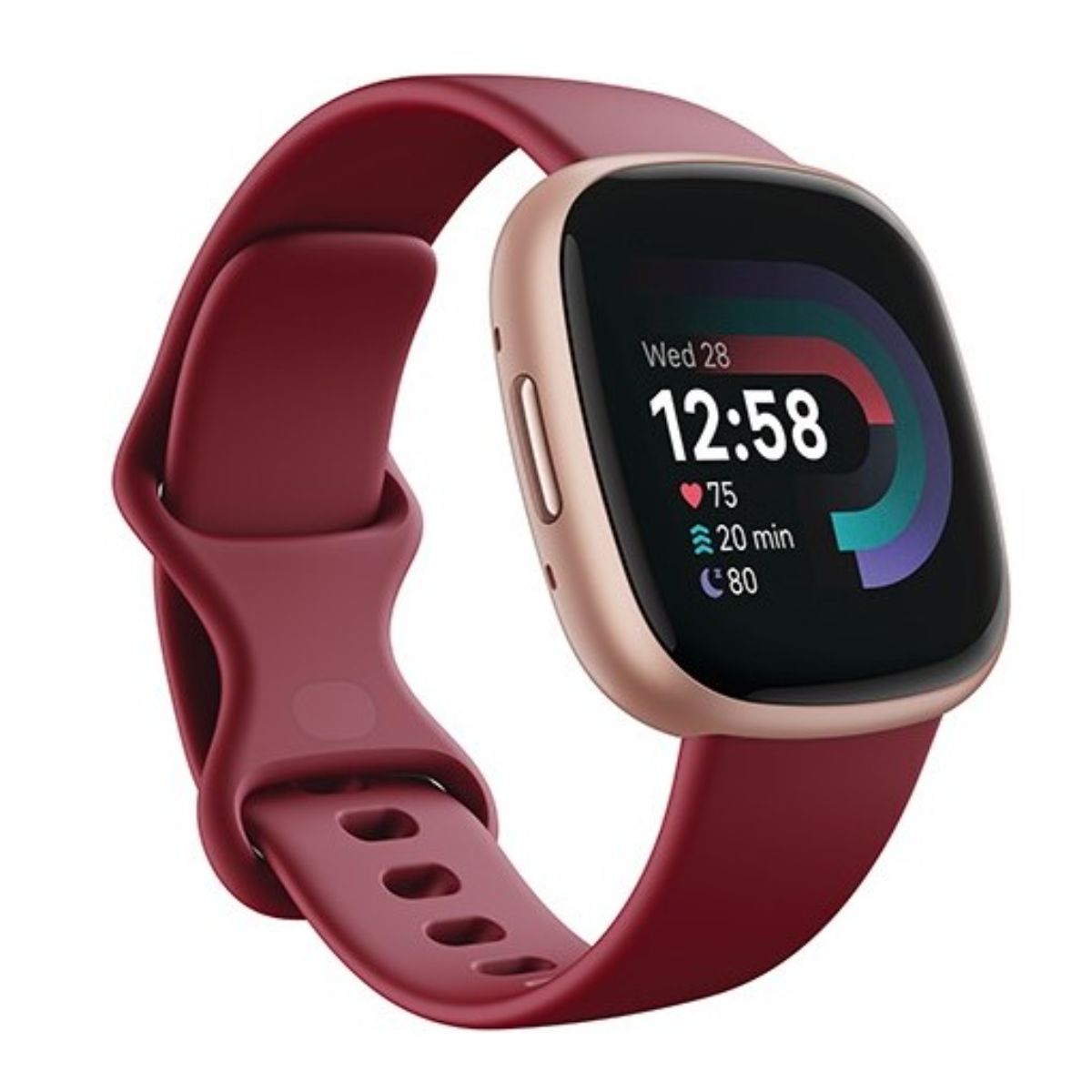 Fitbit Versa 4 Copper Rose Aluminum with Beet Juice Band