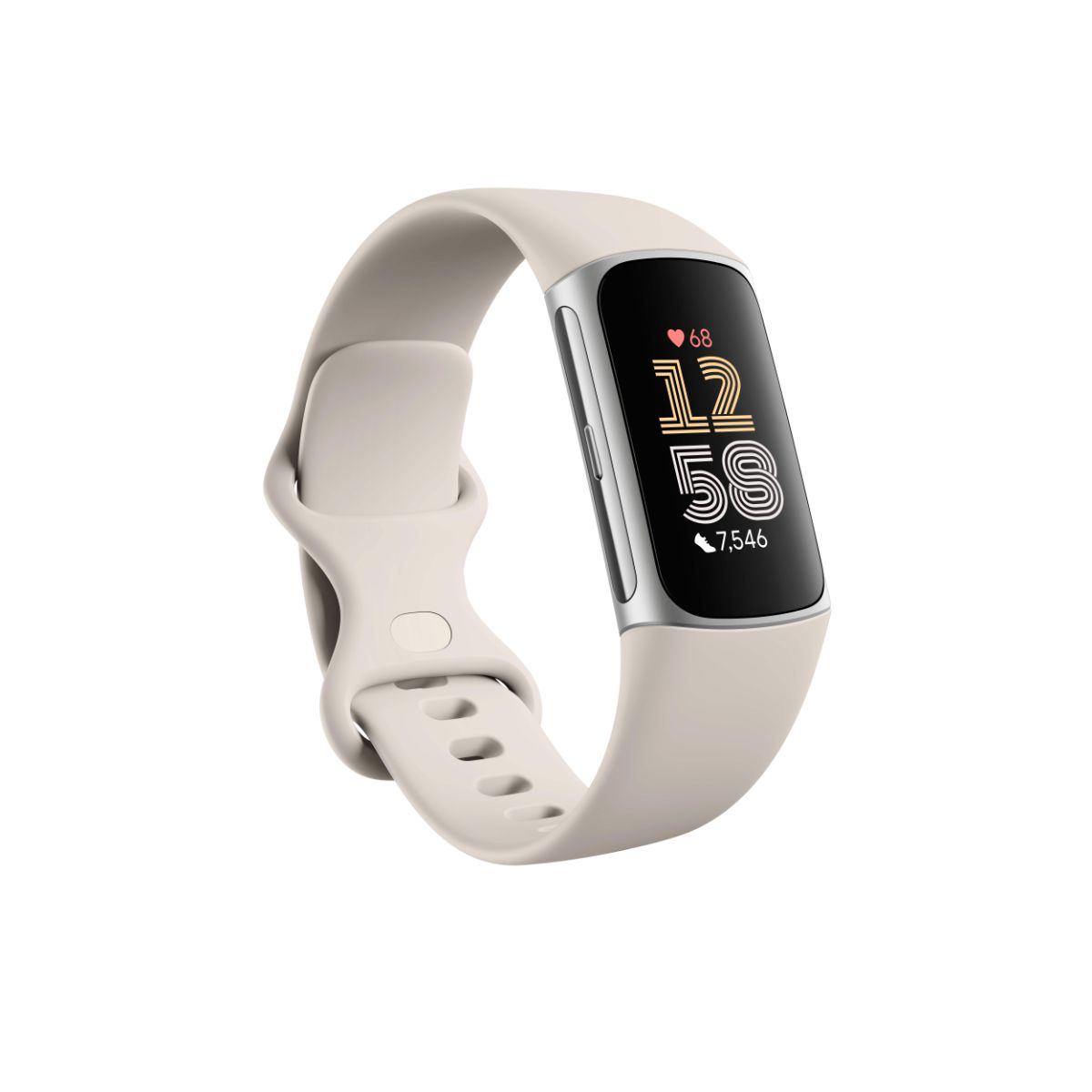 Fitbit Charge 6 Silver with White Band