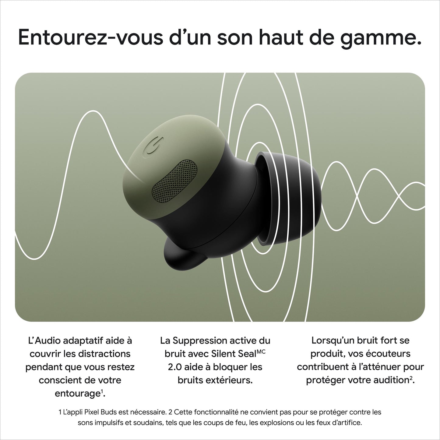 Google Pixel Buds Pro 2 - Olive