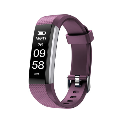 Letscom ID115 Health and Fitness Tracker & Smartwatch by Letsfit - Purple