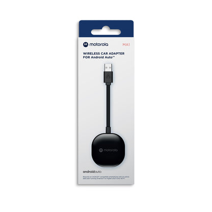 Motorola MA1 Wireless Car Adapter for Android Auto - Black