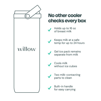 Willow™ Portable Breast Milk Cooler - Purple