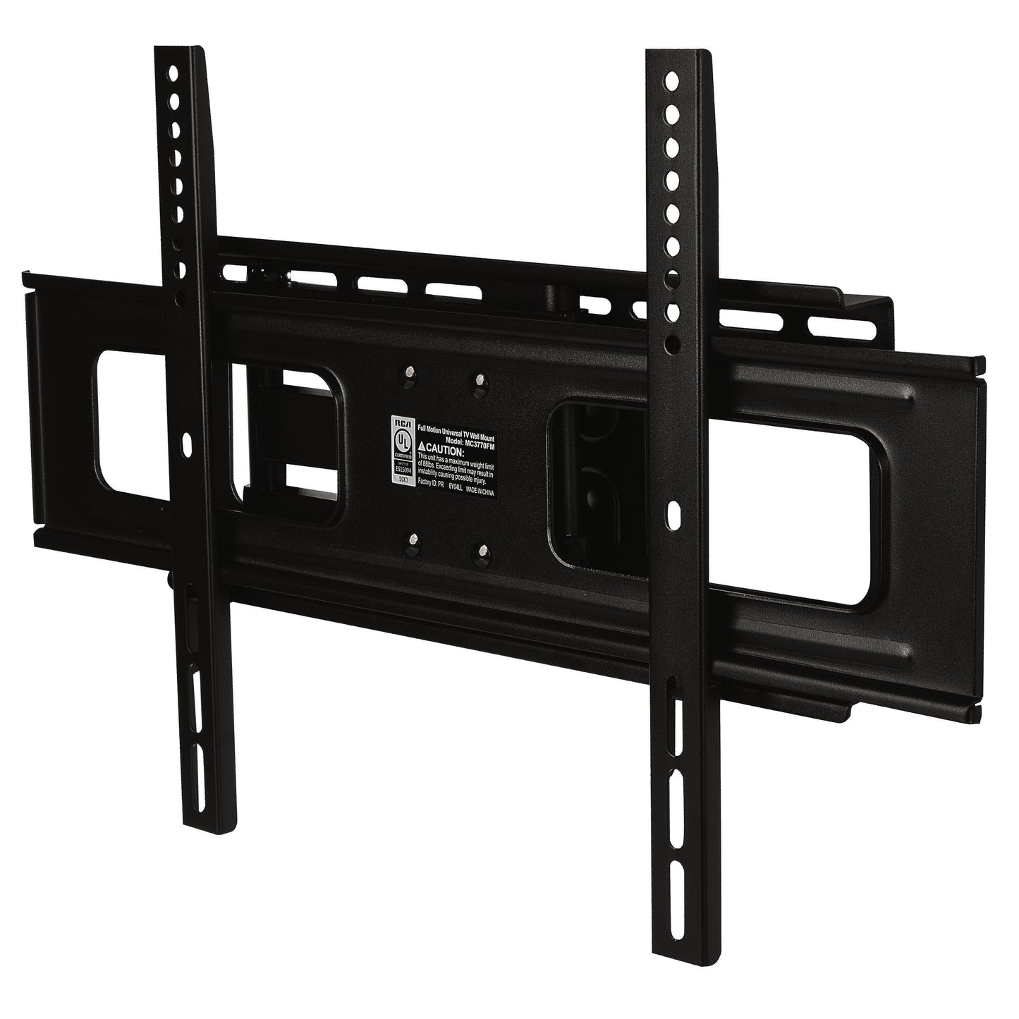 RCA Full Motion TV Wall Mount 37-in to 80-in - Black