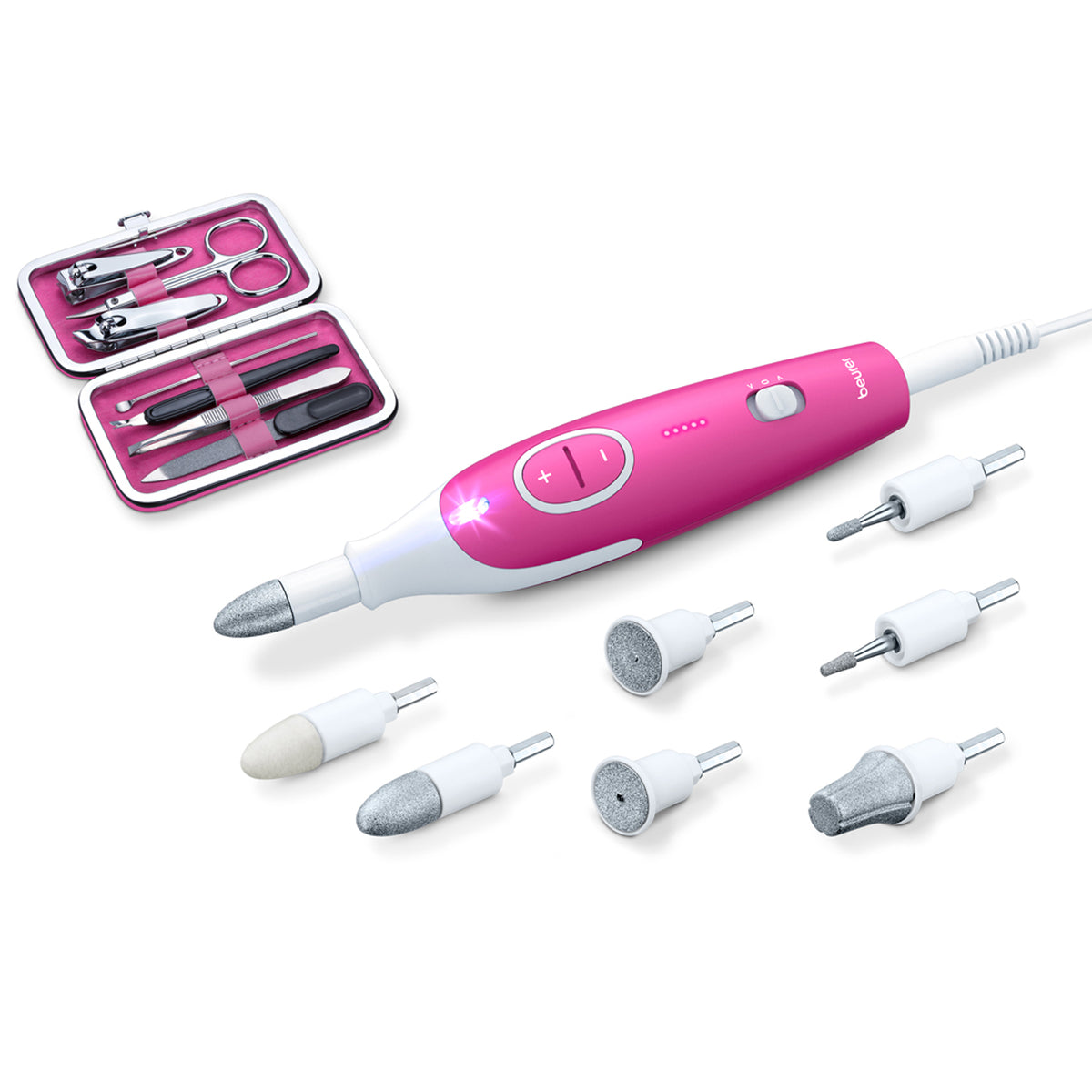Beurer Compact Manicure & Pedicure Set | Portable Electric Nail Care Tool