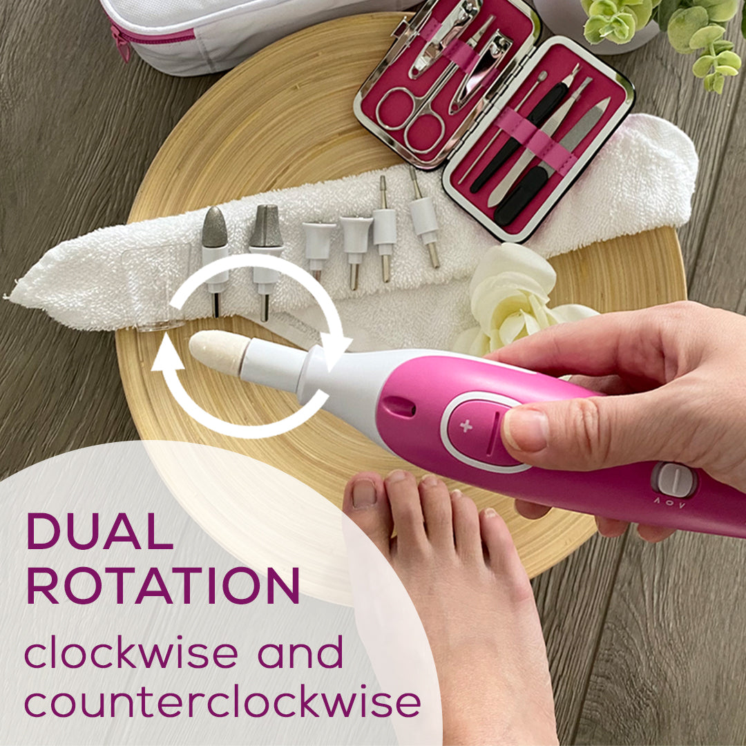 Beurer Compact Manicure & Pedicure Set | Portable Electric Nail Care Tool