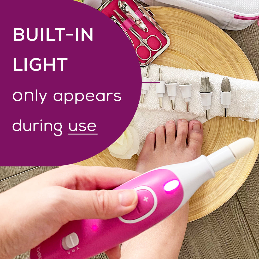 Beurer Compact Manicure & Pedicure Set | Portable Electric Nail Care Tool
