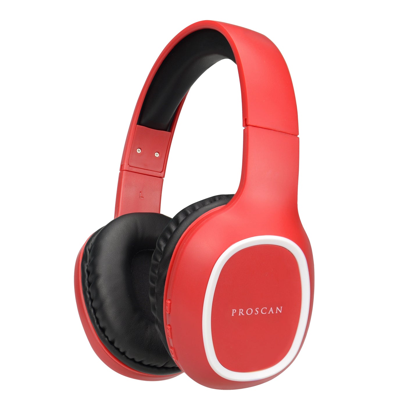 Proscan Full-Sized Bluetooth Stereo Headphones with Microphone - Red