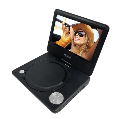 Proscan 7-in Swivel Screen Portable DVD & Media Player - Black