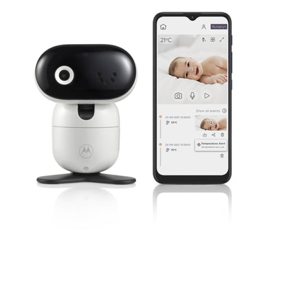 Motorola PIP1010 Connect Wi-Fi HD Smart Motorized PTZ Baby Monitor Camera - Camera Only - White