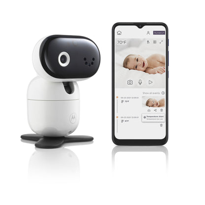 Motorola PIP1010 Connect Wi-Fi HD Smart Motorized PTZ Baby Monitor Camera - Camera Only - White