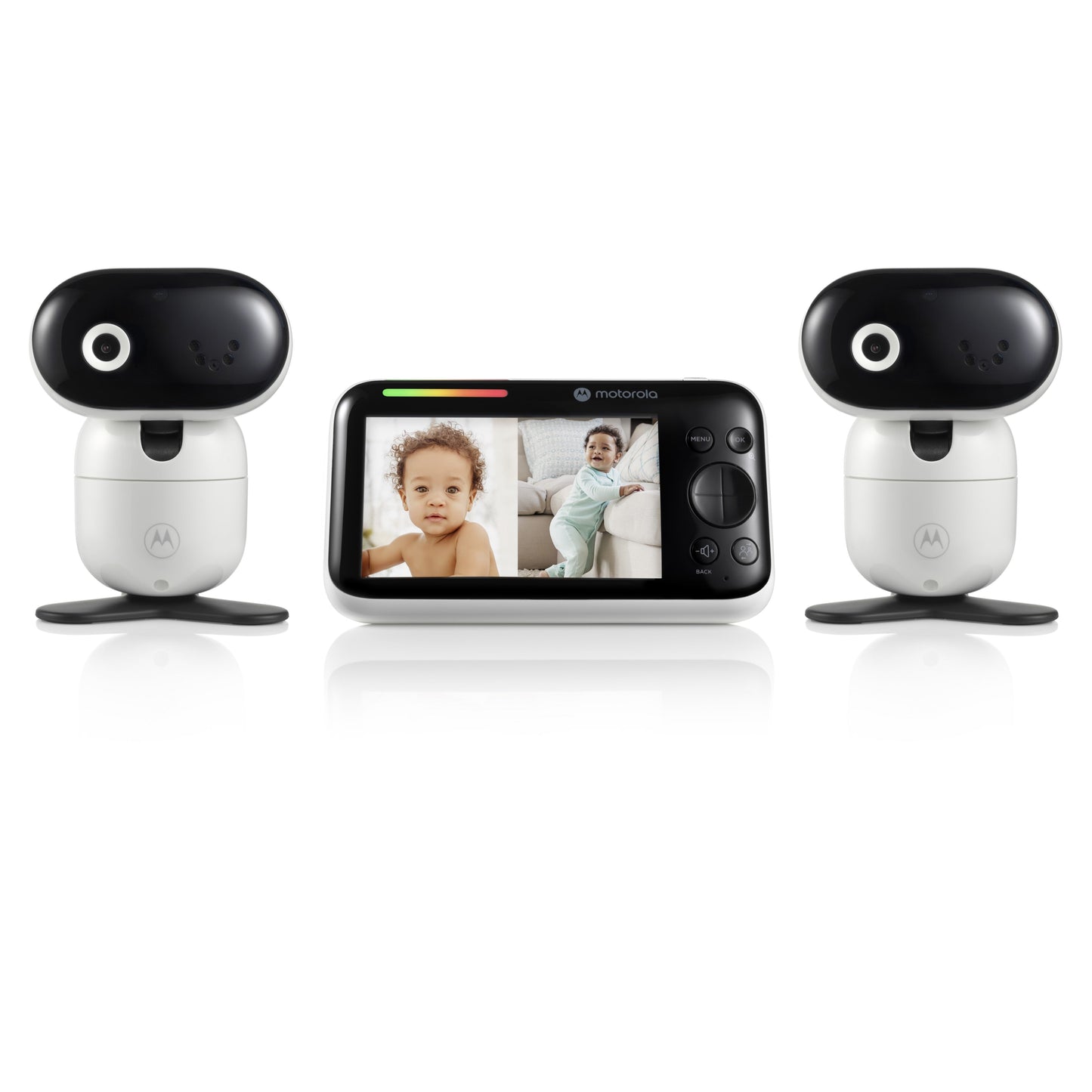 Motorola PIP1510 Connect Wi-Fi Video Motorized Smart Baby Monitor - 2 Camera Set - White