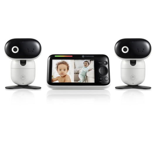 Motorola PIP1510 Connect Wi-Fi Video Motorized Smart Baby Monitor - 2 Camera Set - White