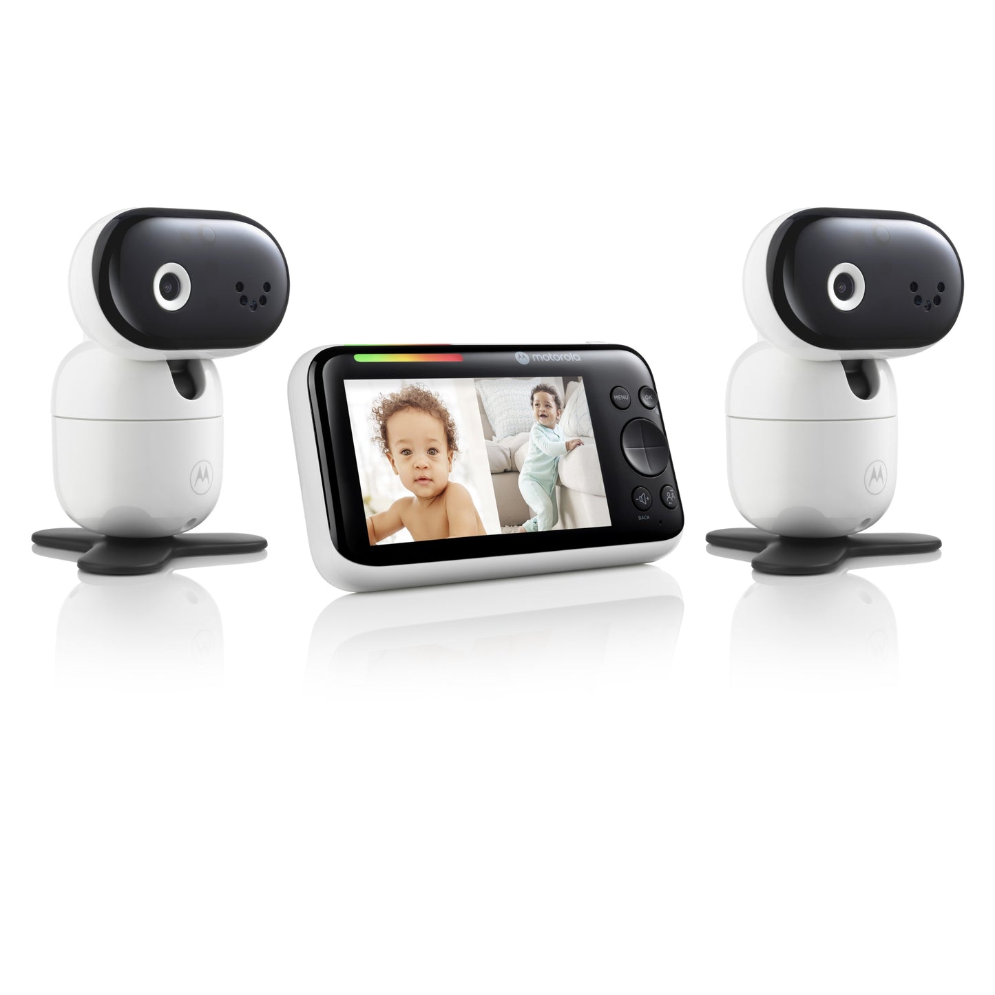 Motorola PIP1510 Connect Wi-Fi Video Motorized Smart Baby Monitor - 2 Camera Set - White