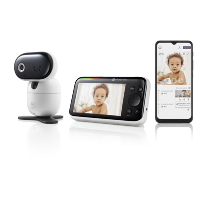 Motorola PIP1510 Connect Wi-Fi Video Motorized Smart Baby Monitor - White