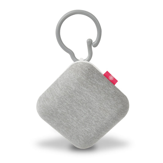 Project Nursery Portable Sound Soother Fabric Clip with 8 Pre-Loaded Sounds - Grey/White