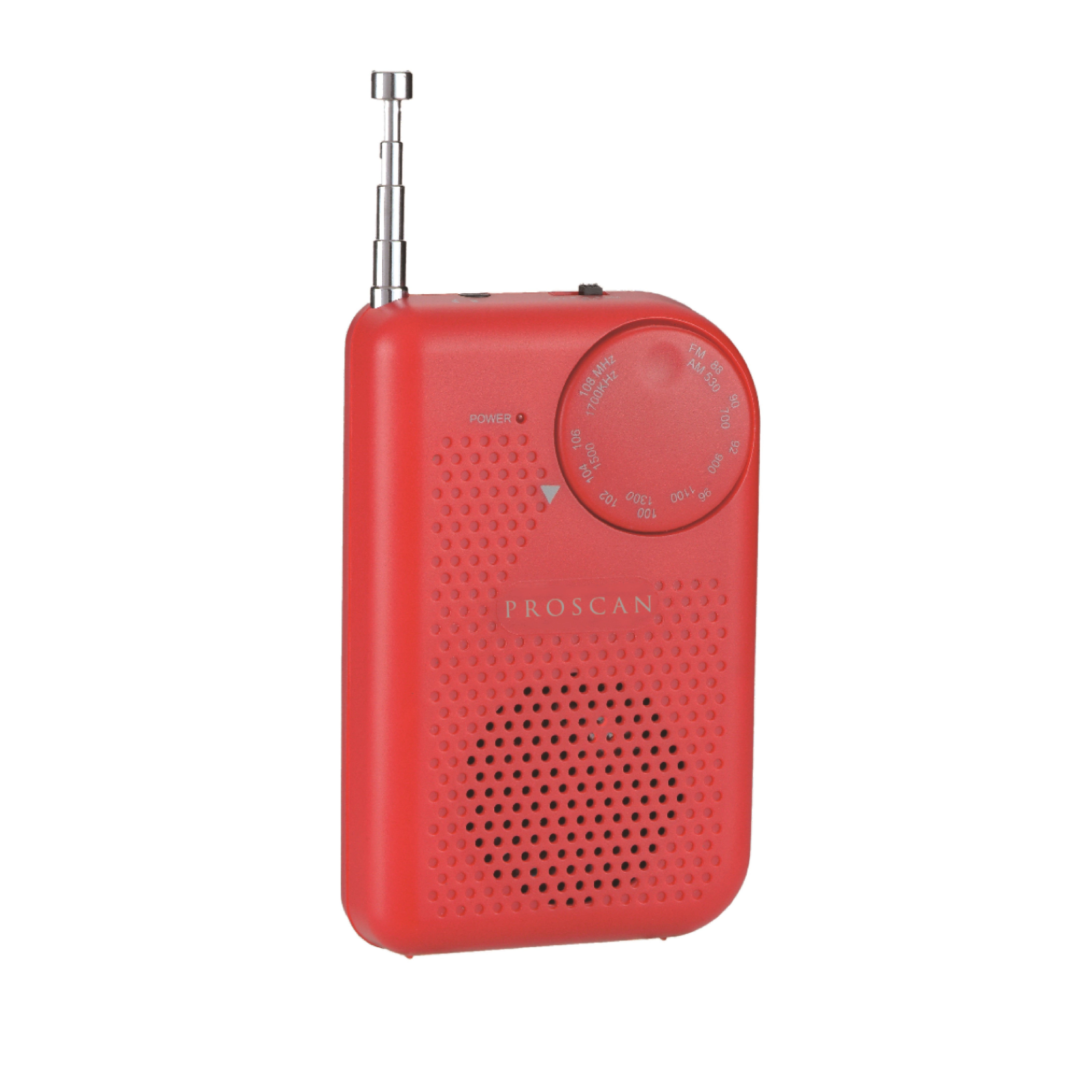 Proscan Portable AM/FM Radio - Red – Microcel Portal