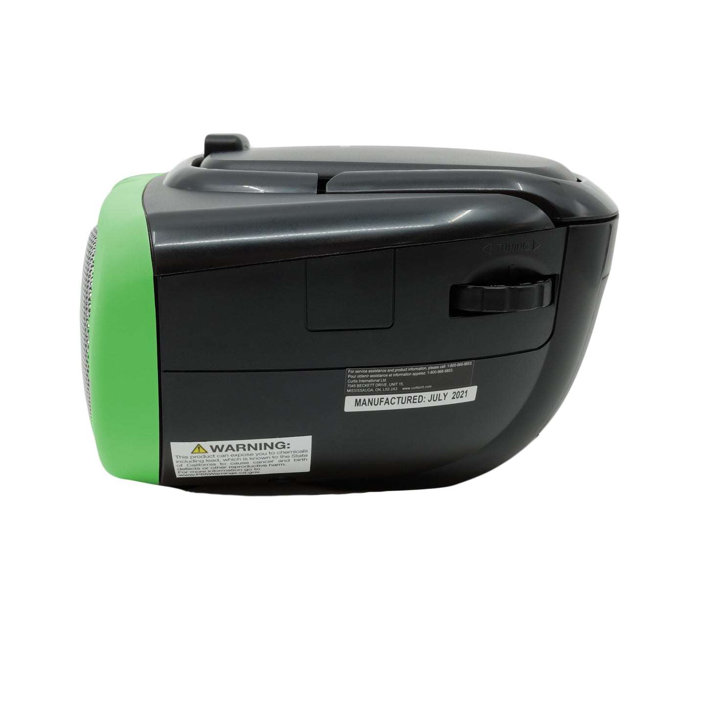 Proscan Portable CD Boombox with AM/FM Radio - Green