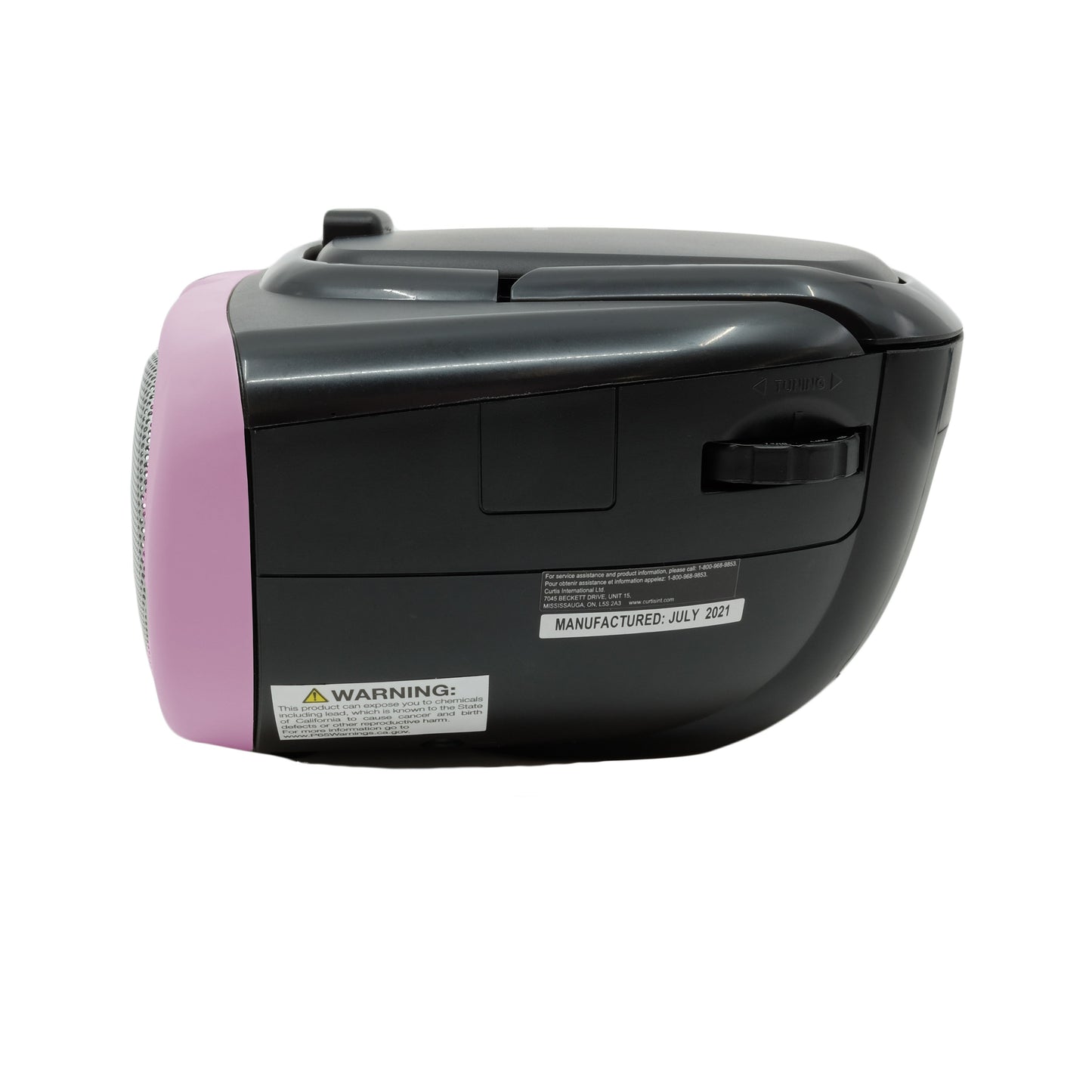 Proscan Portable CD Boombox with AM/FM Radio - Pink