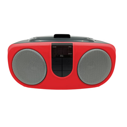 Proscan Portable CD Boombox with AM/FM Radio - Red